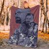 Bad Flannel Blanket Soft Warm All-Season Throw, Design for Camping, Car Travel, Hiking Sofa, Bed, Office Perfect Gift for Parties