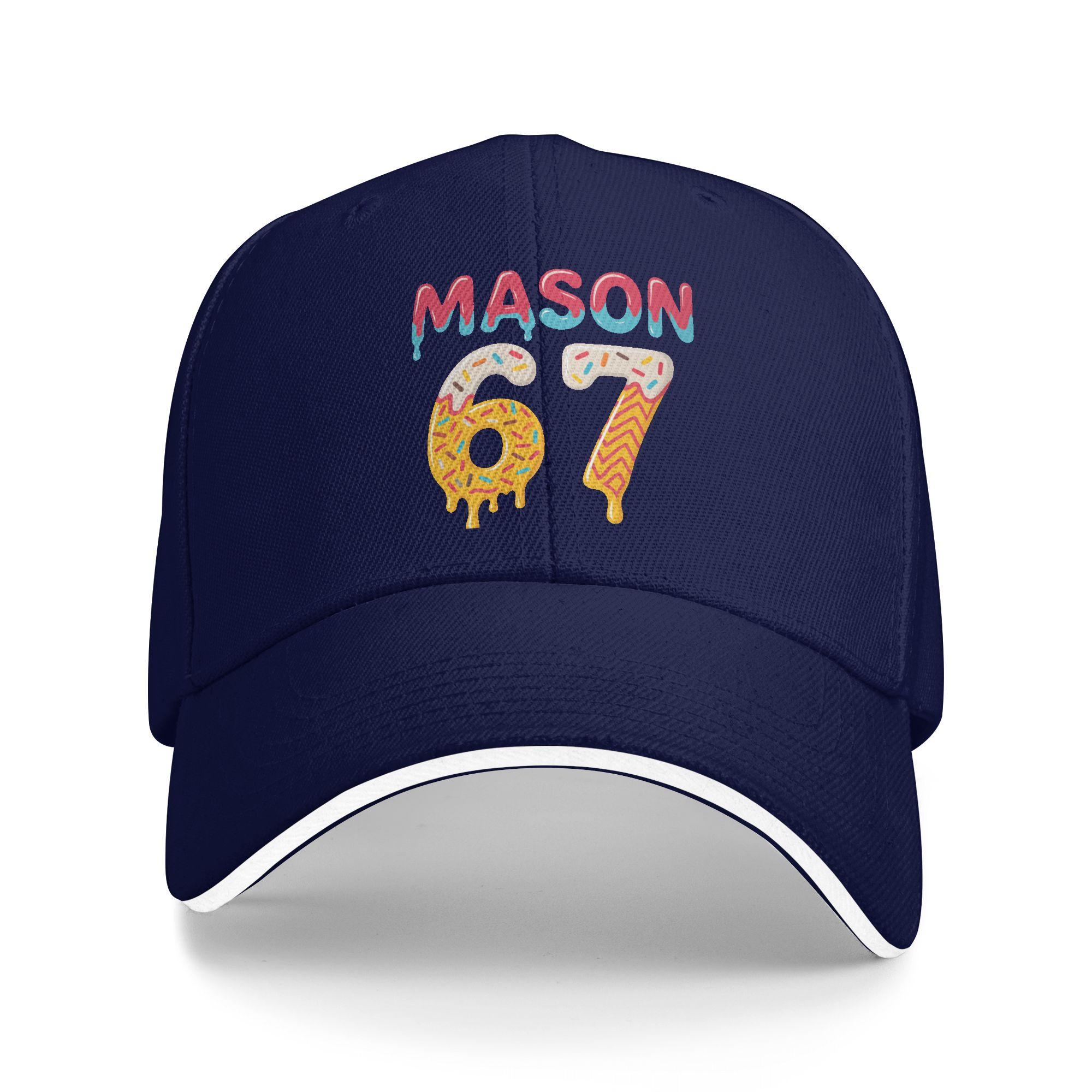 

Six Seven Ice Cream Drip 67 Mason Meme Casual Baseball Cap Summer Trucker Hat Tennis Skate Snapback Cap Vintage Baseball Caps As Picture