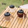 Autumn Winter Warmer Cup Wrap Plush Coffee Sleeve, Hand Strap Soft Insulated Holder, Fashionable Drink Accessories Retro Style Sleeve for And