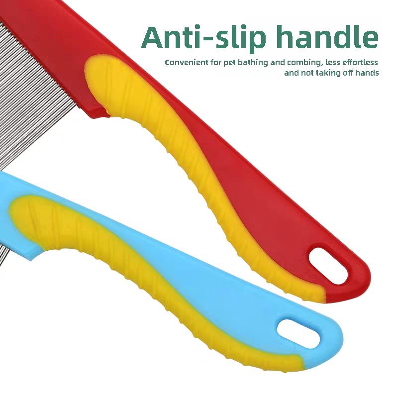 1Pcs Stainless Steel Cat Dog Flea Comb Wool Cleaning Supplies Pet Hair Removal Massage Seahorse Shape Comb Pet Hair Accessories