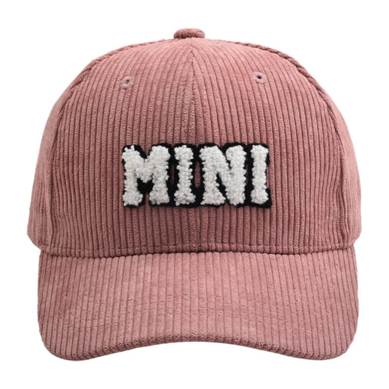 Baseball Hat MAMA Corduroy Baseball Hat Peaked Hat Baseball Sunhat HipHop Hat Parent-child Hat Curved Visor