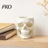 Gothic Style Gift for Him Skull Shape Pen Holder, Large Capacity Desktop Organizer, Matte Creative Statue Organizer Finish PLA Storage Cup Pens