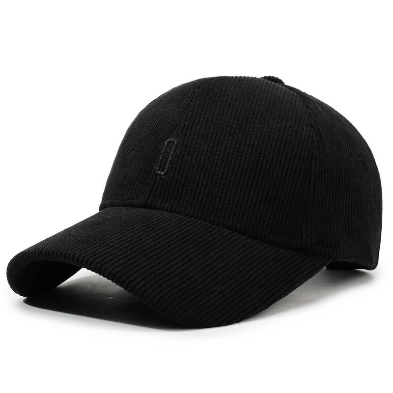 Autumn Winter Corduroy Baseball Cap Women Retro Cap Men Outdoor Hard Top Cap