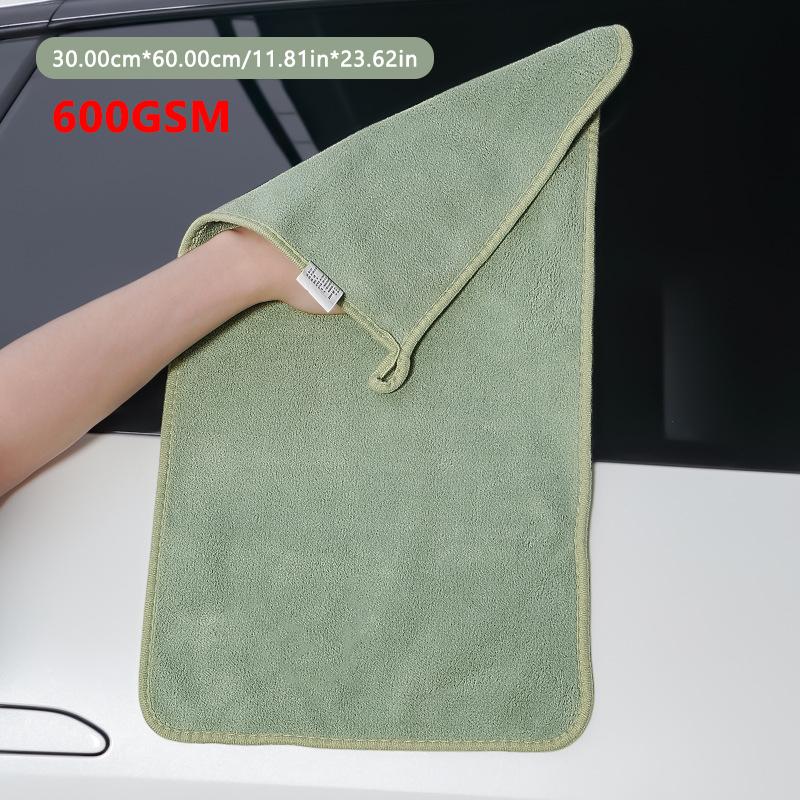 

Полотенце из микрофибры SEAMETAL для мытья автомобиля, салфетка для чистки дверей и окон, плотная, сильная впитываемость воды для автомобиля, дома, автомобильные аксессуары 30*60cm 1pc зелёный