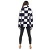 Keanu Womens/Ladies Checked Sherpa Fleece Quarter Zip Pullover