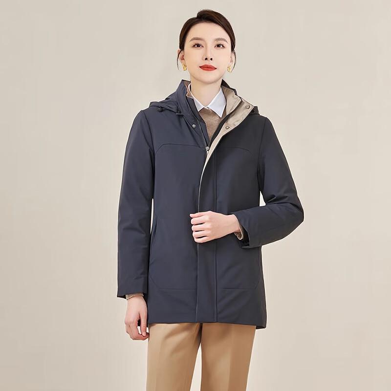 Terroman Unisex Winter Hooded Goose Down Puffer Jacket