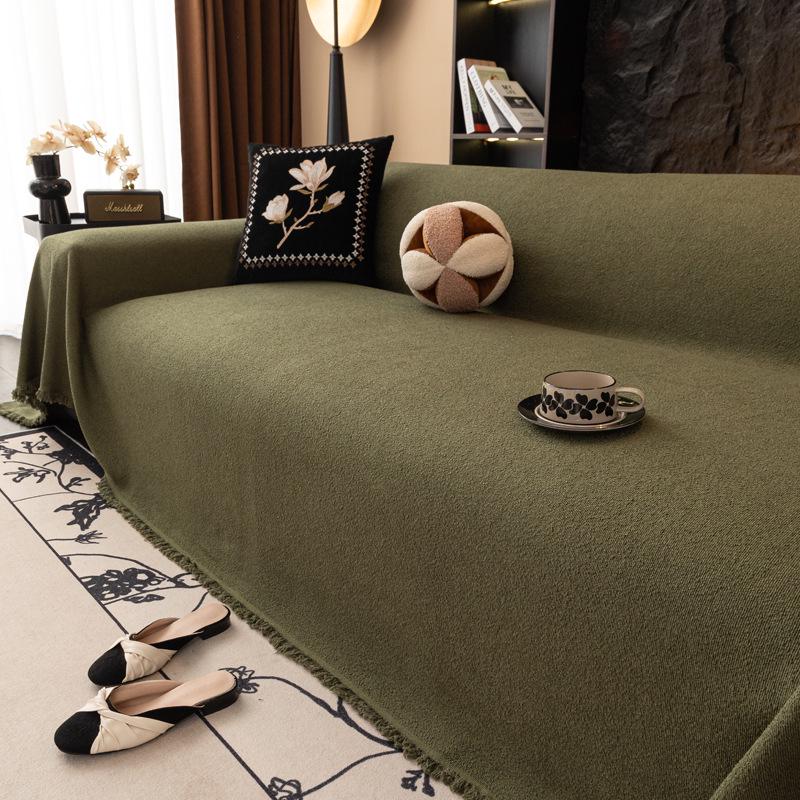 

Waterproof Teddy Fleece Dustproof Sofa Cover - Anti-Claw, One-Piece Cushion Protector 180*130, Single Chair
