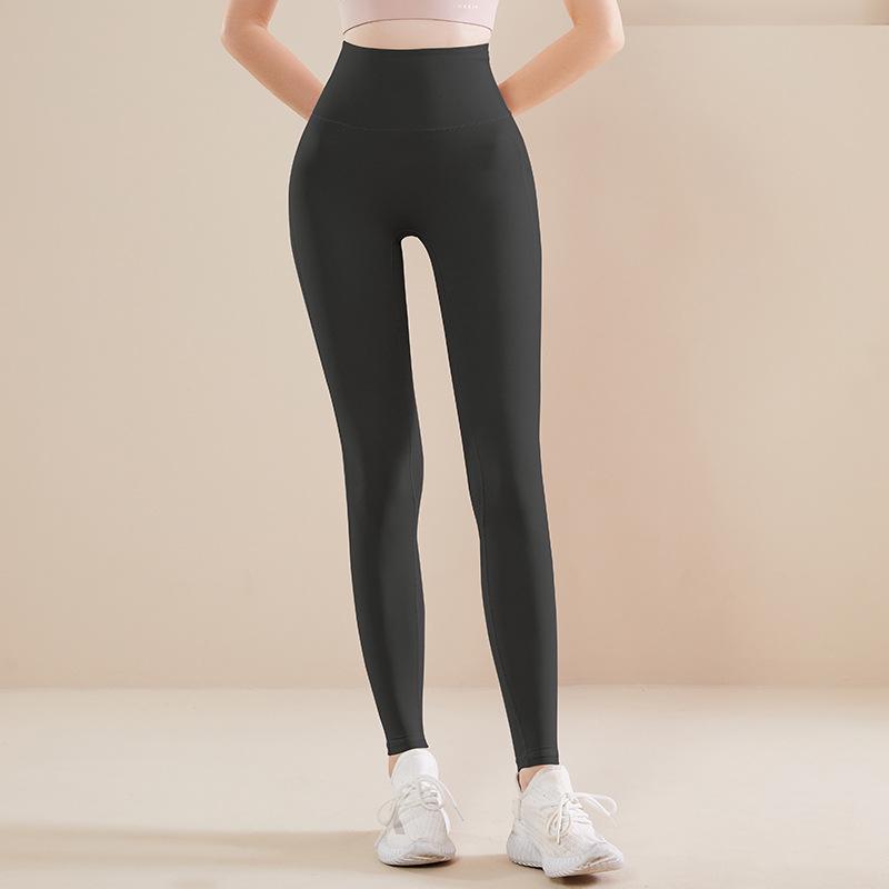 

Женские утягивающие брюки для йоги с высокой талией и эффектом «обнажённой кожи» - Матовые, с эффектом подтяжки ягодиц, плотно прилегающие для бега и спорта Large