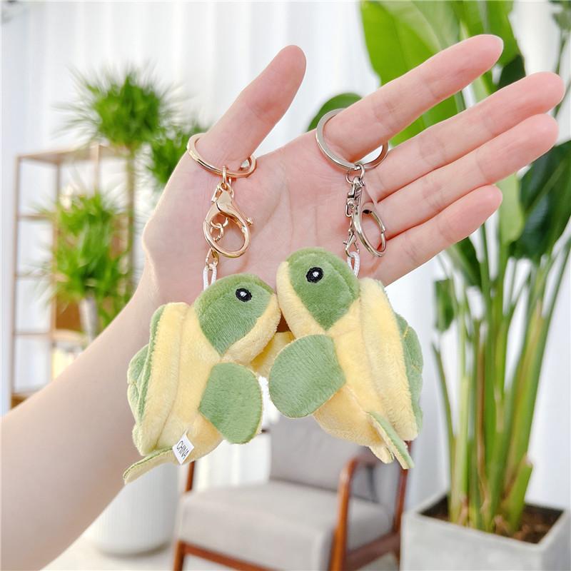 Cute Little Turtle Plush Toy Turtle Pendant Game Gift Children's Doll Keychain Accessories Little Doll