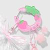 Creative Hollow Out Acrylic Keychain Strawberry Star Decor Cord For Backpack Keys Purse Bag Pendant Gift for Women