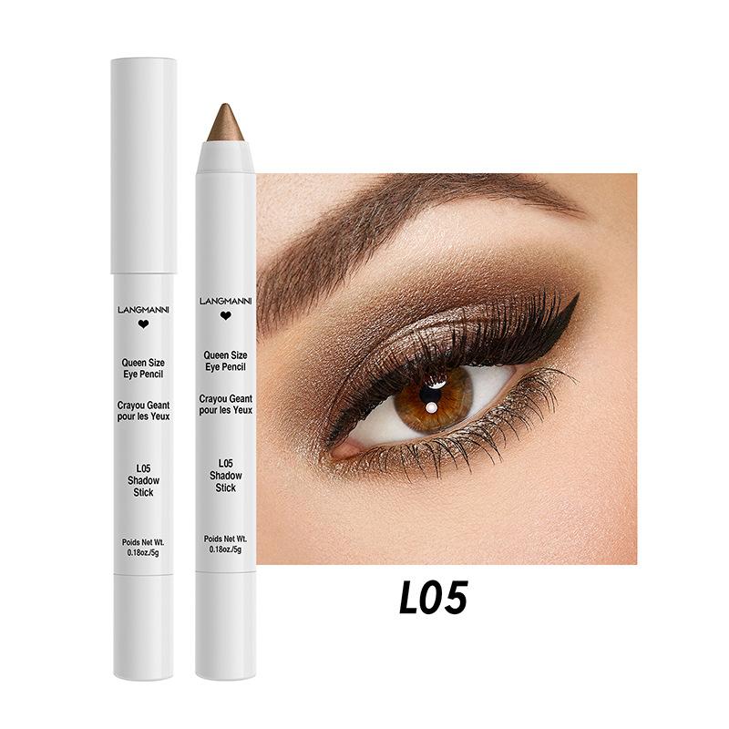 LANGMANNI Eye Makeup Color Eye Shadow Pens Lasting Without Fainting and Rolling Pen Knife Can Be Cut with Eye Shadow Pens