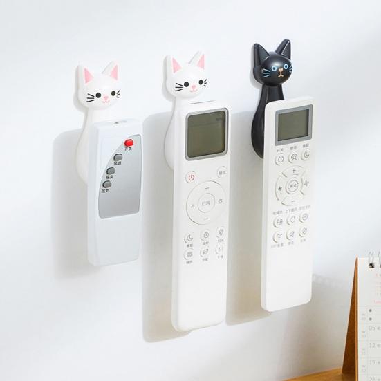 Magnetic Remote Control Holder No Drilling Needed Easy To Install Versatile Cute Cat Wall Mount Remote Holder Wall Organizer