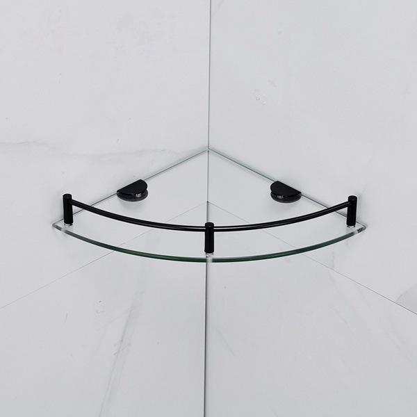 

Полки для ванной комнаты, стеклянная угловая полка для ванной комнаты, настенная, полка из закаленного стекла для хранения геля для душа/мыла-C