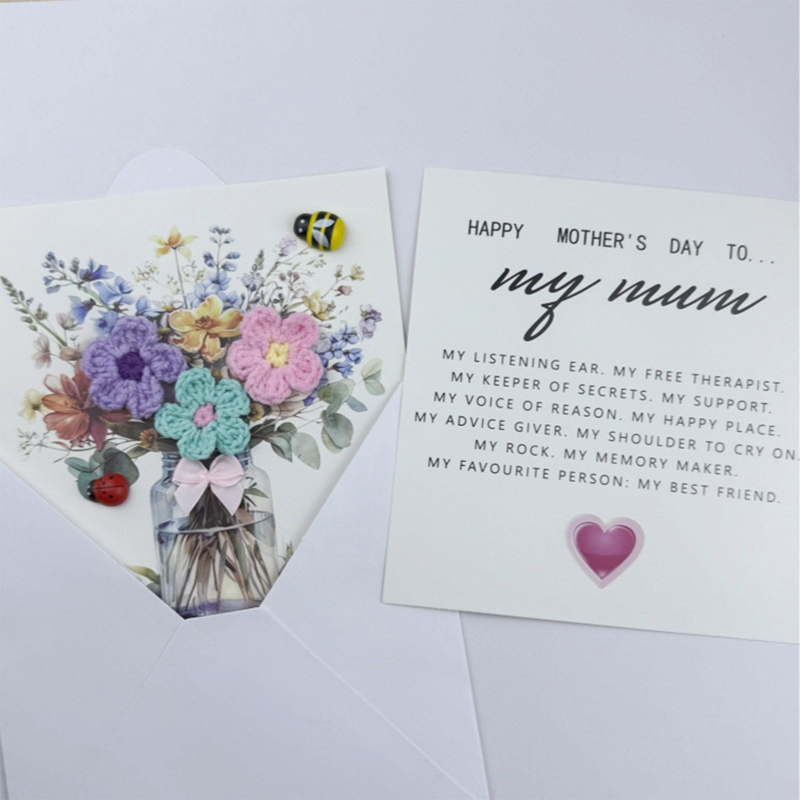 

Поздравительные открытки для мамы Поздравительные открытки, которые показывают силу жизни и красоту природы, поздравительные открытки с цветами и бантами ручной работы One Size