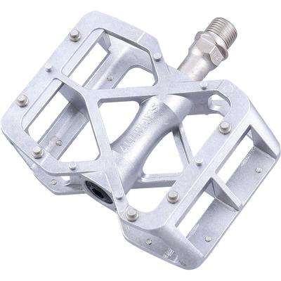 MKS Allways Silver Aluminum Bicycle Pedals for Mountain Bikes