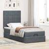 VidaXL Ottoman Bed Frame with Mattress Dark Grey 80x200 Cm Velvet, Bed Frame, Upholstered Bed Frame, Bed Frame 3313434