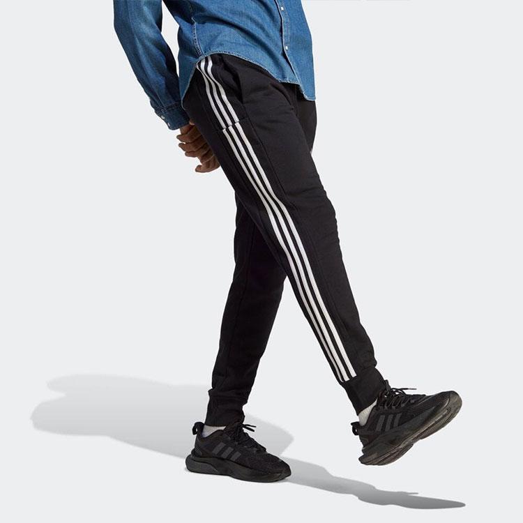 Adidas Side Stripe Jogger Pants Men Bottoms Black HA4337