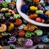 Different Style Random Mix Ceramic Beads For Jewelry Making Supplies Ball Flower Heart Star Loose Bead DIY Bracelets Accessories