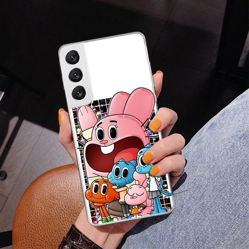 The Amazing World Gumball Phone Case For Samsung Galaxy S24 S25 Edge S26 Ultra S23 S22 S21 Plus S20 FE + Personalized Print Cove