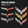 3D Metal Car Emblem Badge Sticker Decoration For Cruze Sonic Silverado Corvette Trax Camaro Captiva Suburban Equinox