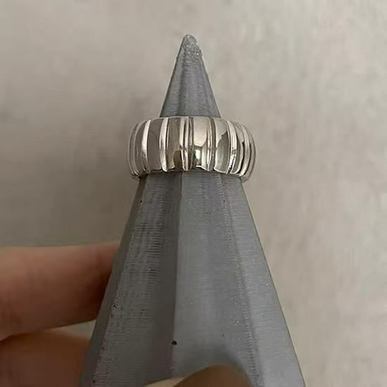 Women's Heavy Industry Retro Cable Knit Adjustable Band Ring