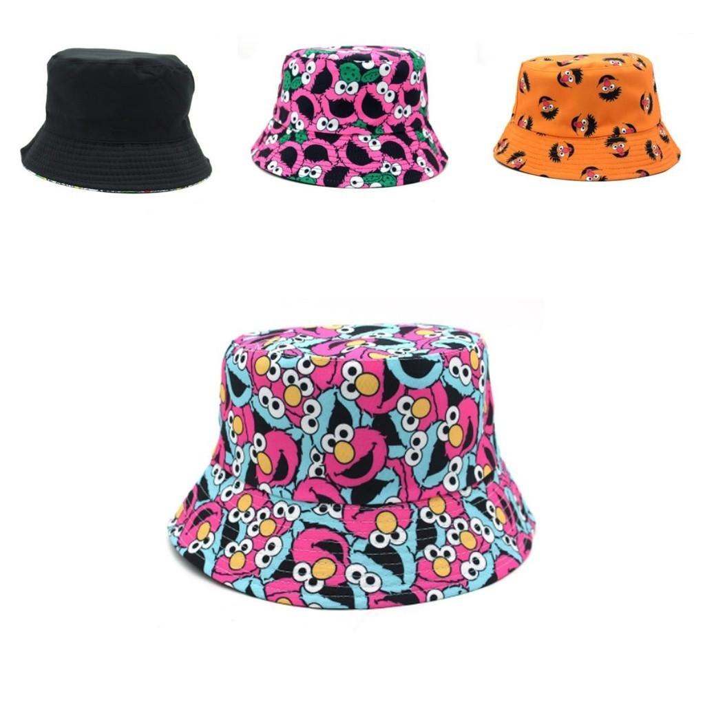 Hip-Hop-Style-Sesamstraßen-Fischerhut als Sonnenschutz