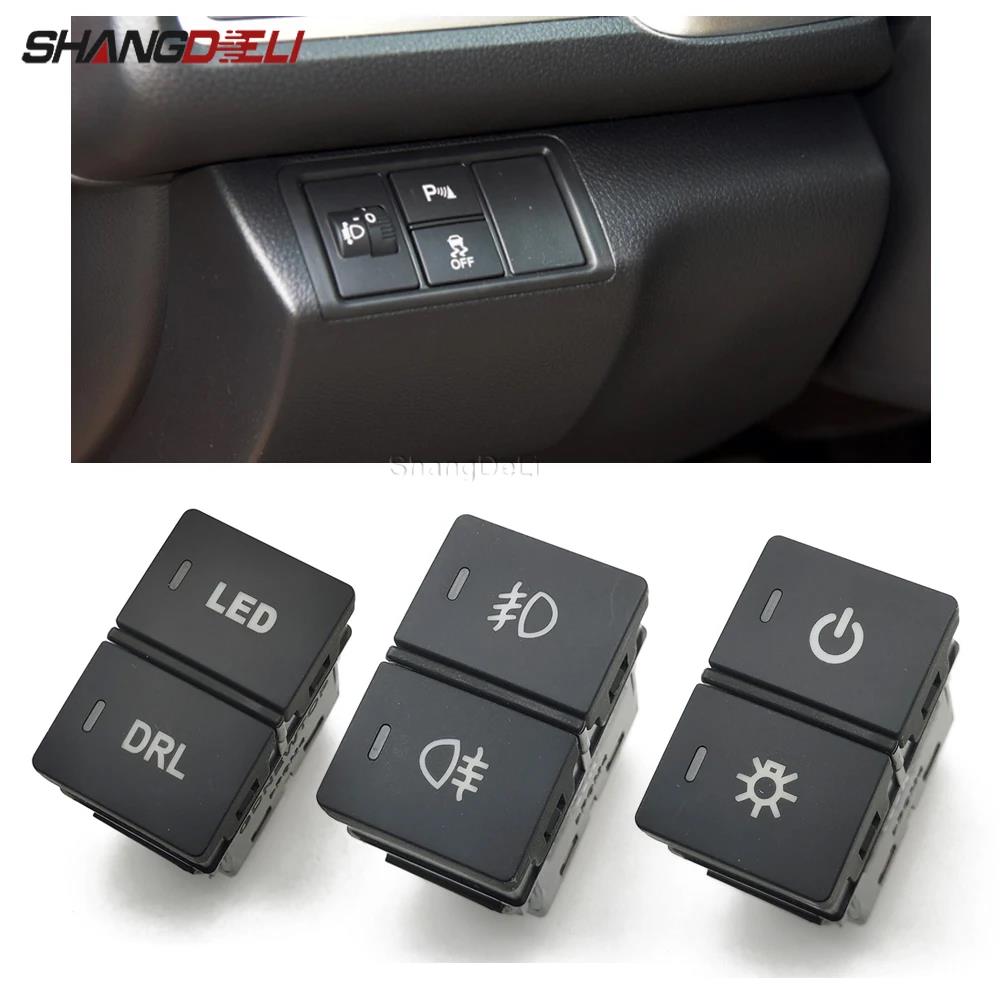 Car LED Light Dual Key Switch Radar Front Fog Light Steering Wheel Heating Button For Honda CRV URV AVANCIER CITY Accessories