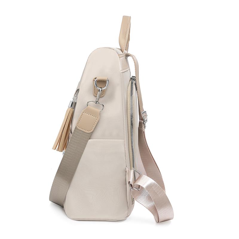 Embroidered Rhomboid Backpack Large Capacity Women's Commuter Bag Multifunctional Shoulder Bag