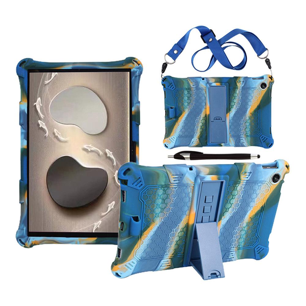 Soft Silicone Stand Case For Lenovo Tab M10 3rd Gen 10.1 inch TB-328FU 328XU Tablet Kids Cover+Strap and Pen