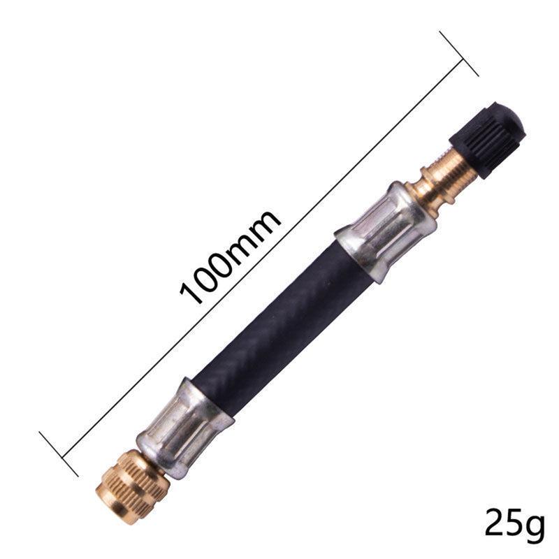 100 Mm Car Valve Extension Adapter with Valve Cap for Cars Trucks Motorcycles Bicycles Compatible with Various Tire Valve Types