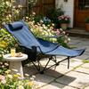 Portable Camping Chair, Fishing Chair with Extendable Footrest, Ergonomic Folding Chair, Hiking Chair, Leisure Chair