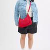Coach Teri 29 Logo Zip Closure Leather Crossbody Shoulder Bag Large Women Bags Red CV935-IMUP7