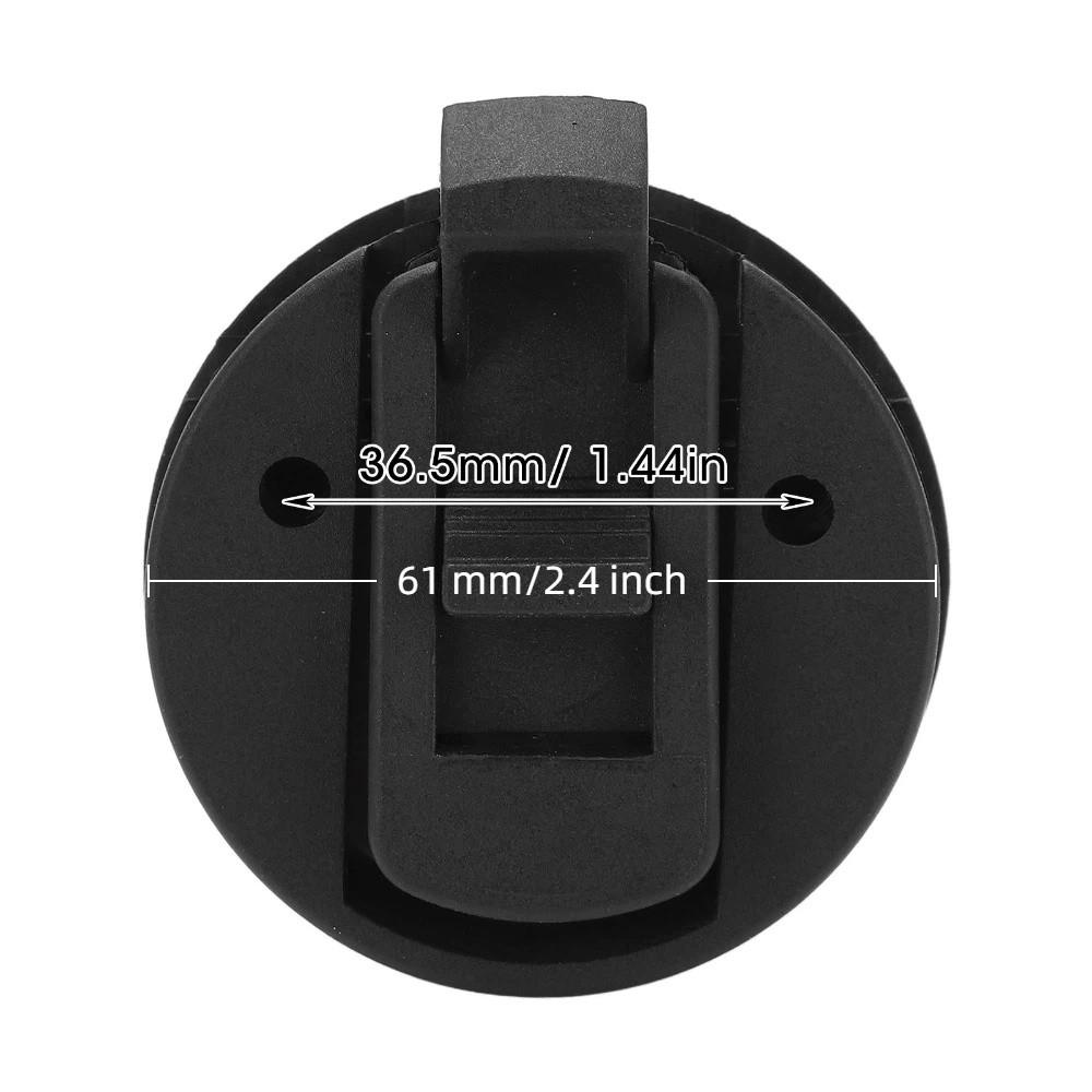 4PCS Boat Cabinet Hardware 61mm/2.4in Marine Flush Pull Slam Latch Black Round Ring Lock Flush Pull Slam Latch Yachts Use