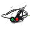 7/8" Motorcycle Handlebar Start Horn Light Push Button