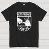 Best Friends Cotton Casual Cool Loose T-Shirt