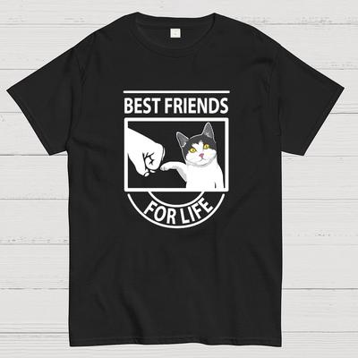 Best Friends Cotton Casual Cool Loose T-Shirt