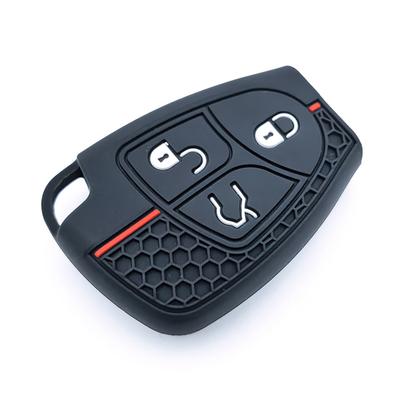 Silicone Car Key Cover Bag Shell Case Keychain Protector For Mercedes Benz C B E Class W203 W211 W204 Yu Bn Cls Clk Accessories
