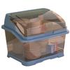 Bowl & Chopstick Storage Box with Lid - Kitchen & Dorm Use, Plastic with Drainage, Bowl & Plate Shelf Organizer, Cabinet Bowl Rack