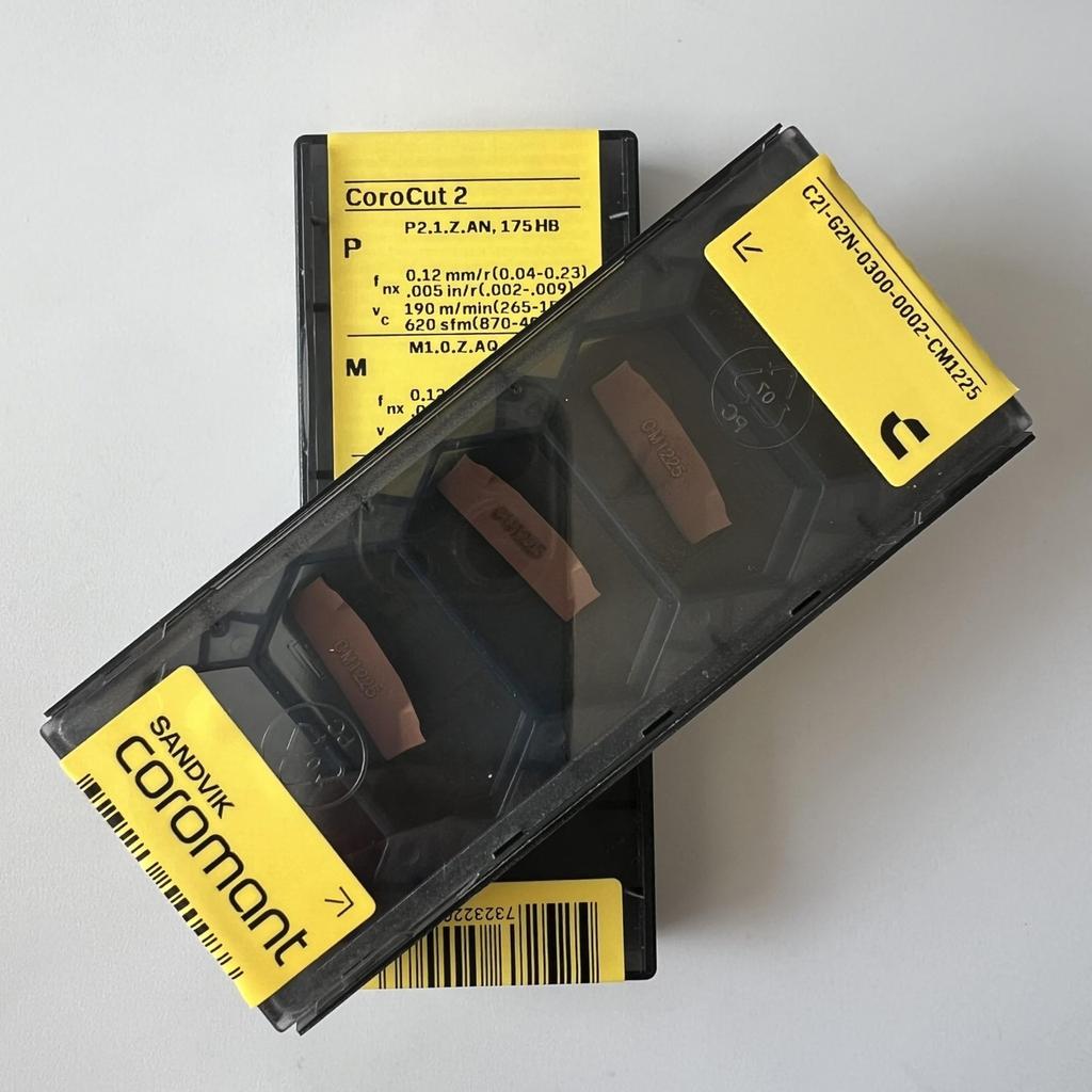 SANDVIK / C2I-G2N-0300-0002-CM 1225 / Original Swedish hard alloy blade 5 Pcs