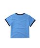 EEERRR Saint Licence Artwork Semi-Crop Ringer T-Shirt (Blue)