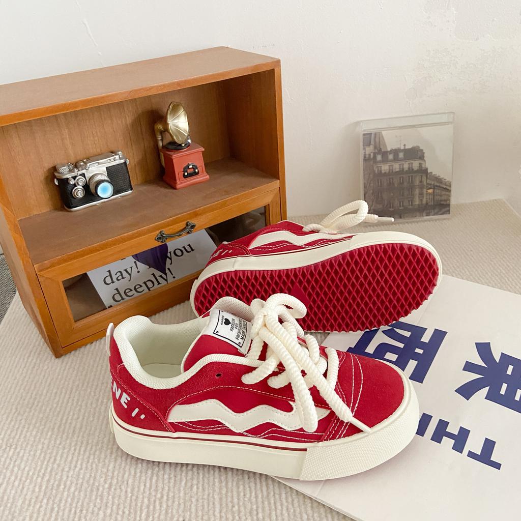 H1209 Hong Kong style retro bread shoes women's autumn new 2025 popular chic versatile ins tide college style board shoes