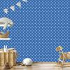 Blue, Azure and White Hearts Wallpaper 50x1000