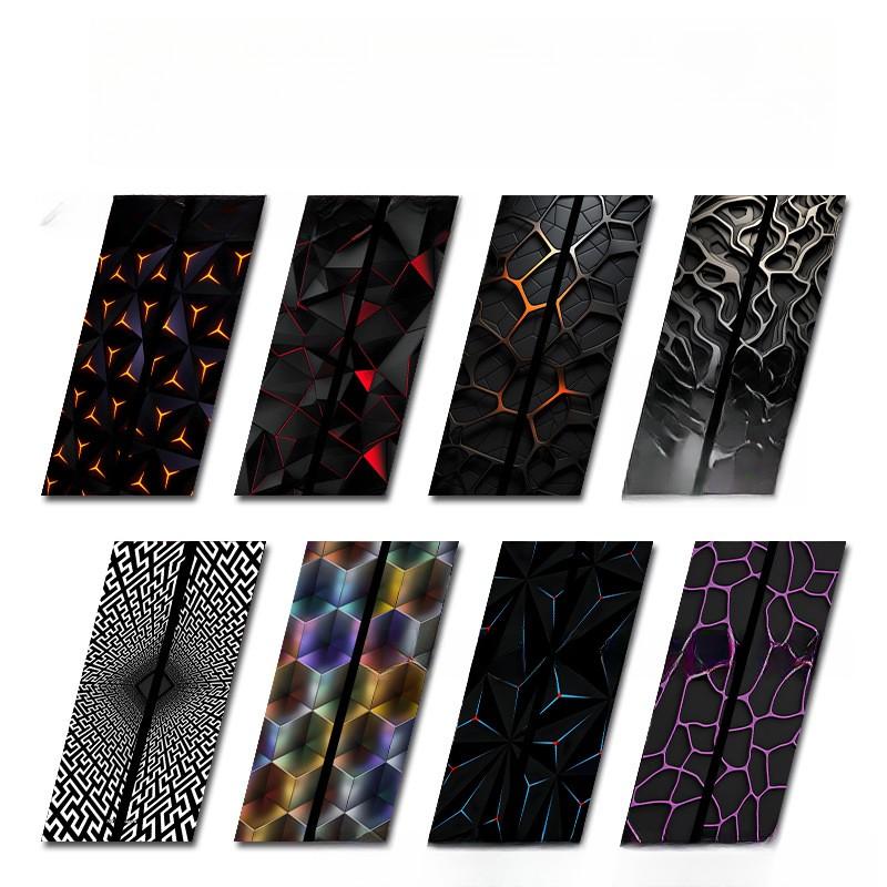 Car Decoration Car B Pillar PET Material 19.68in X 9.84in 50cm X 25cm Compatible With Various Models Easy Installation