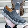 Ultra-light large-size casual men's shoes leather shoes foreign trade lightweight men's shoes soft-soled driving shoes leather shoes men's loafers