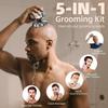 9D Head Shavers for Bald Men, 5 In 1 Detachable Head Shaver with LED Display, IPX7 Waterproof Rechargeable Electric Shavers for Men Grooming Kit