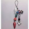 Coffin Cross Hanging Pendant Sweet Cool Phone Strap Bag Decoration Portable Y2K Style Hanging Lanyard for Girls Women