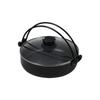 Pearl Metal Sukiyaki Pot, 26cm, with Glass Lid, Non-stick Coating, IH Compatible, Home Cooking Set HB-5857
