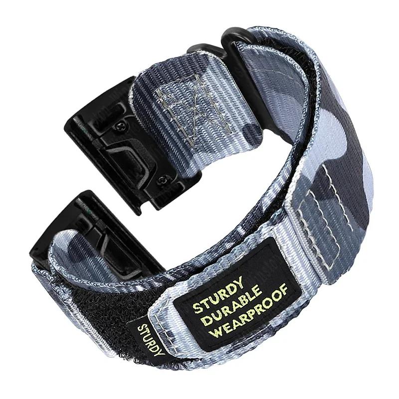 Quick Nylon Band for Garmin Watch Instinct 2X Tactics Strap Fenix 6X Pro 5Plus 7X 8 26mm 22mm Replacement Sport Release Bracelet