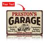 Personalized Metal Garage Sign Retro Wall Art Decor Custom