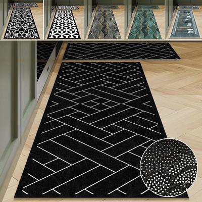 Polyster Waterproof Oilproof Kitchen Mat Printed Antislip Bath Mat Soft Bedroom Floor Mat Living Room Carpet Doormat Kitchen Rug